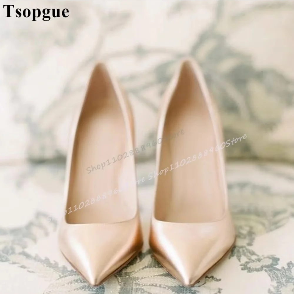 Luxury Champagne Shallow Banquet Pumps Stilettos High Heel Shoes For Women Slip On Pointed Toe Luxury Banquet Stylish Pumps
Luxury Champagne Shallow Banquet Pumps Stilettos High Heel Shoes For Women Slip On Pointed Toe Luxury Banquet Stylish Pumps