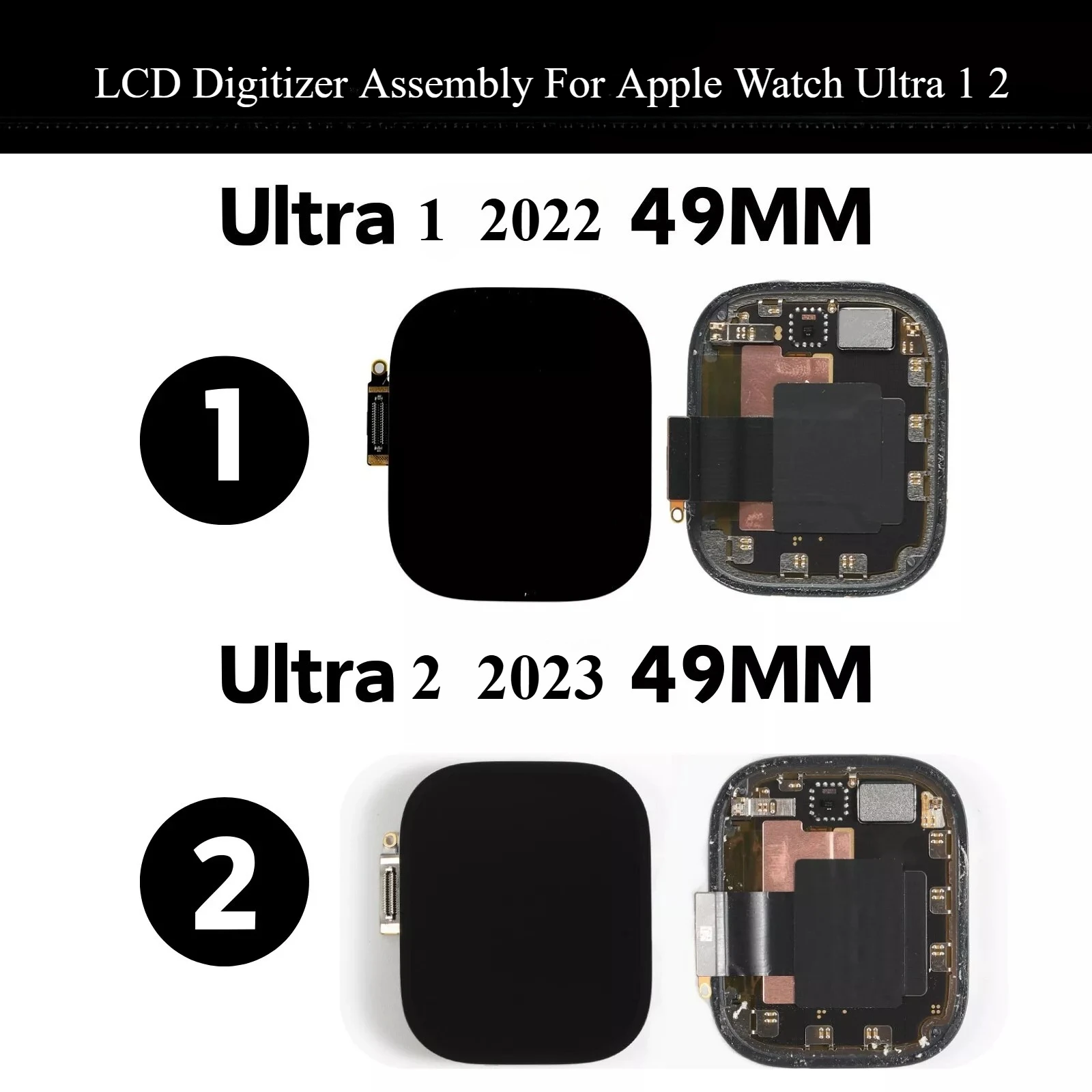 ЖК-дисплей с дигитайзером сенсорного экрана в сборе для Apple Watch iWatch Ultra 1 2 поколения 2022 2023 49 мм
ЖК-дисплей с дигитайзером сенсорного экрана в сборе для Apple Watch iWatch Ultra 1 2 поколения 2022 2023 49 мм
