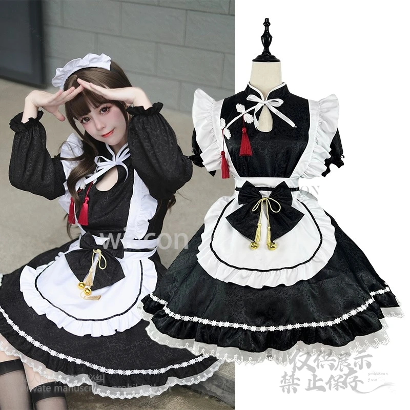 Новое платье в китайском стиле Y2K Jirai Kawaii Lolita, костюм горничной, S-5XL, одежда горничной, полный комплект, платье Лолиты для косплея, женское праздничное платье для девочек
Новое платье в китайском стиле Y2K Jirai Kawaii Lolita, костюм горничной, S-5XL, одежда горничной, полный комплект, платье Лолиты для косплея, женское праздничное платье для девочек