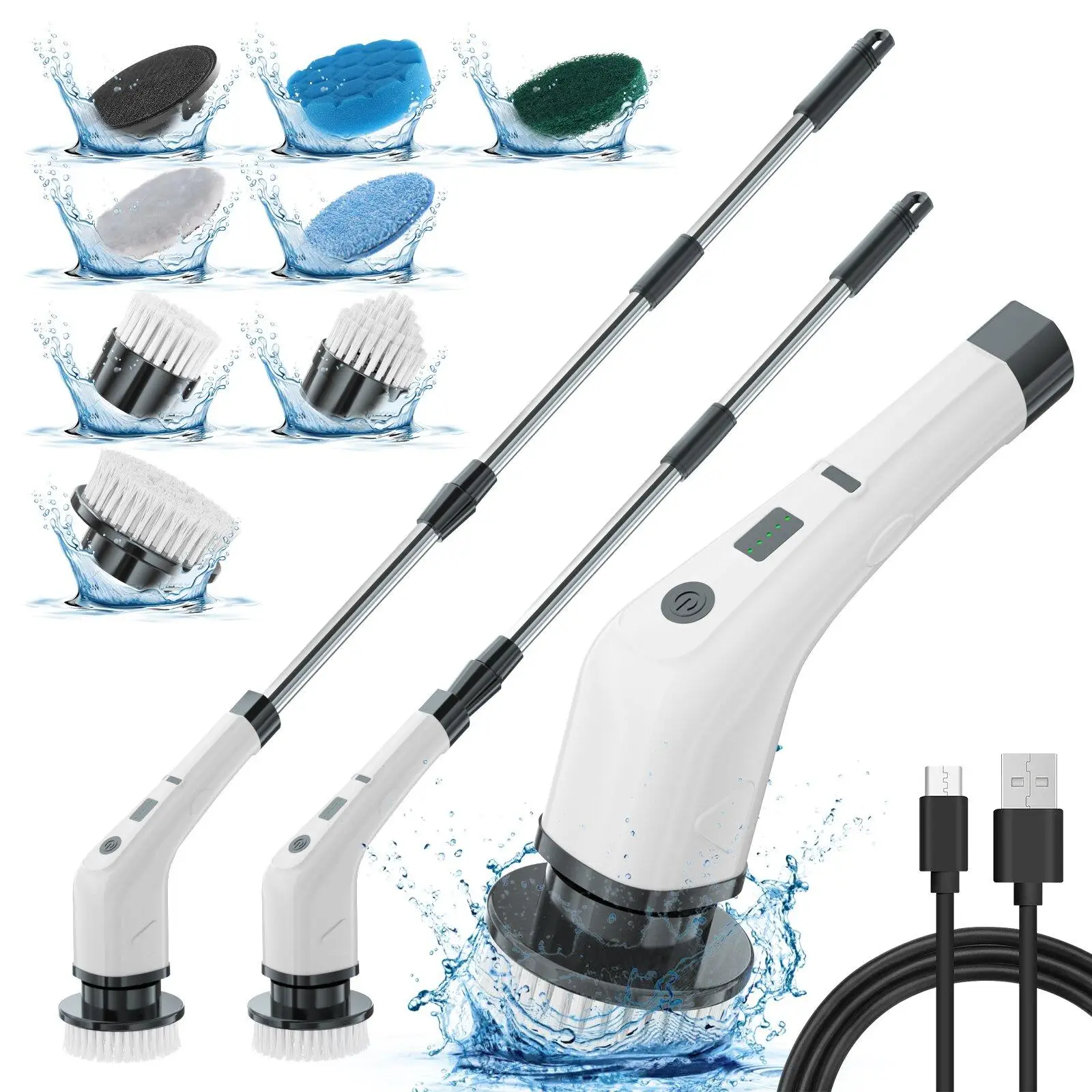 9-in-1 Electric Cleaning Brush Electric Spin Cleaning Scrubber Electric Cleaning Tools Parlour Kitchen Bathroom Cleaning Gadgets
9-in-1 Electric Cleaning Brush Electric Spin Cleaning Scrubber Electric Cleaning Tools Parlour Kitchen Bathroom Cleaning Gadgets