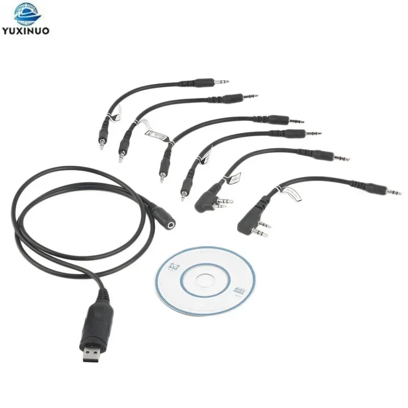 6 в 1 USB-кабель для программирования с программным обеспечением для Motorola HYT ICOM Baofeng Puxing Kenwood Yaesu Radio 6 в 1, кабель передачи данных
6 в 1 USB-кабель для программирования с программным обеспечением для Motorola HYT ICOM Baofeng Puxing Kenwood Yaesu Radio 6 в 1, кабель передачи данных