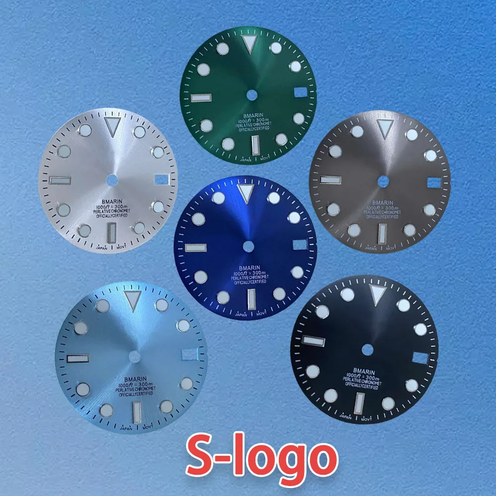 SLogo SUB Sunburst Dial Fit28.5mm NH35/NH36/4R/7S Japanese MovementHigh-Quality Watch Modification Accessories Green Luminous
SLogo SUB Sunburst Dial Fit28.5mm NH35/NH36/4R/7S Japanese MovementHigh-Quality Watch Modification Accessories Green Luminous