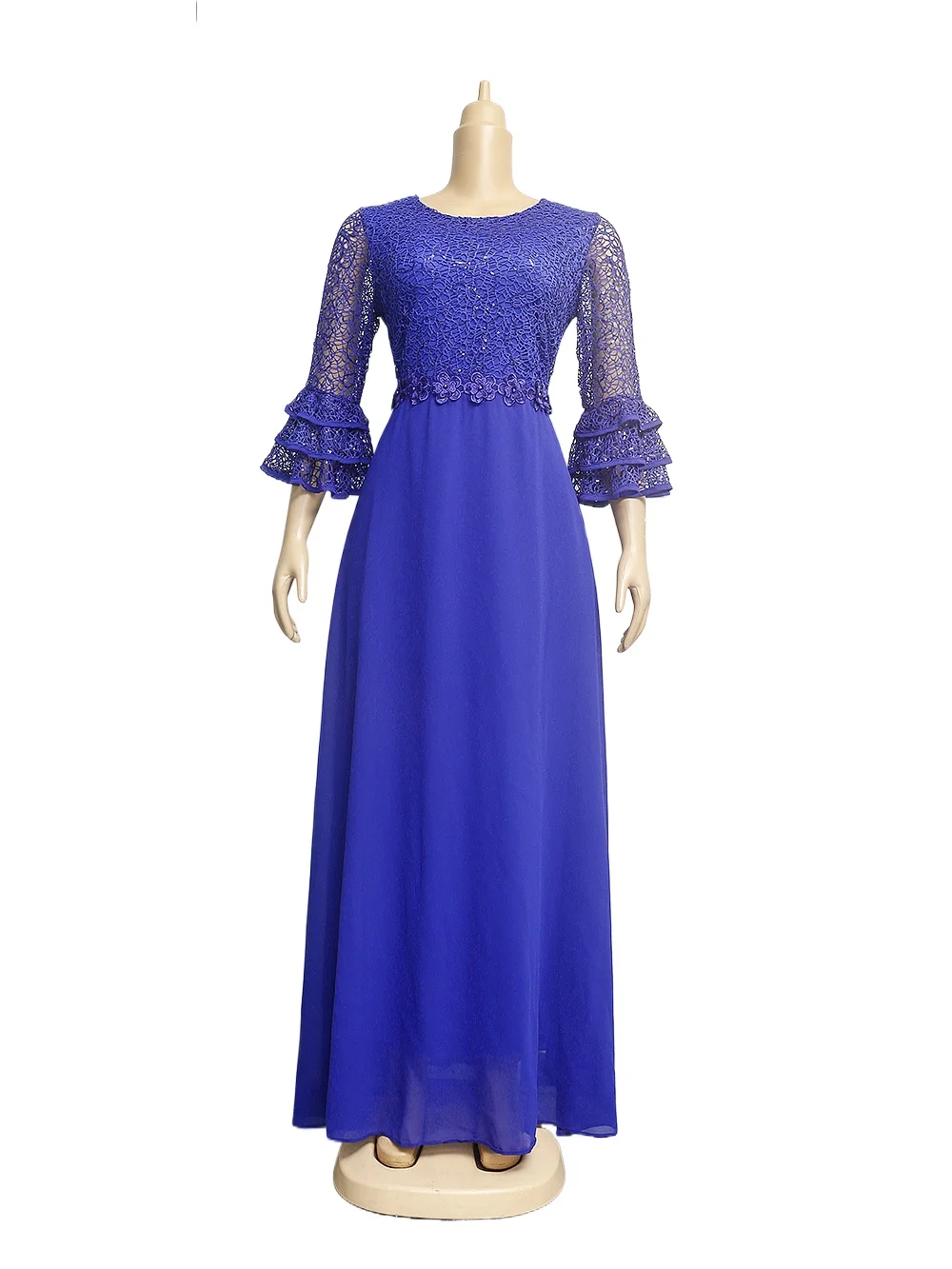 Gorgeous Sequins Beading Embroidery Round Neck Chiffon Long Plus Size Formal Evening Dress With Three Quaters Sleeves
Gorgeous Sequins Beading Embroidery Round Neck Chiffon Long Plus Size Formal Evening Dress With Three Quaters Sleeves