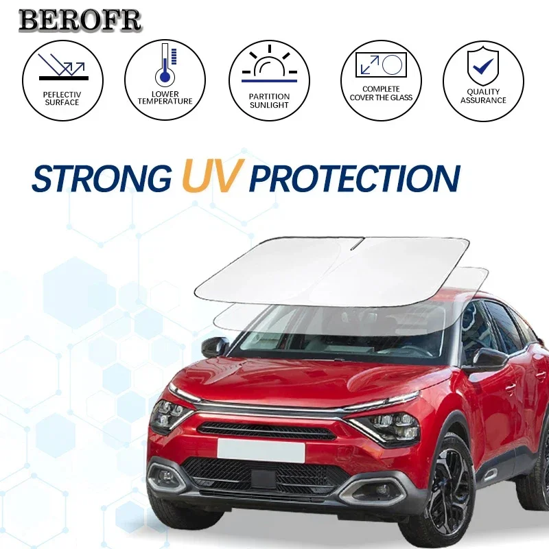Windshield Sun Shade For Citroen C4 Sunshade Sun Visor Protector Foldable Blocks UV Rays Keep Your Car Cooler
Windshield Sun Shade For Citroen C4 Sunshade Sun Visor Protector Foldable Blocks UV Rays Keep Your Car Cooler