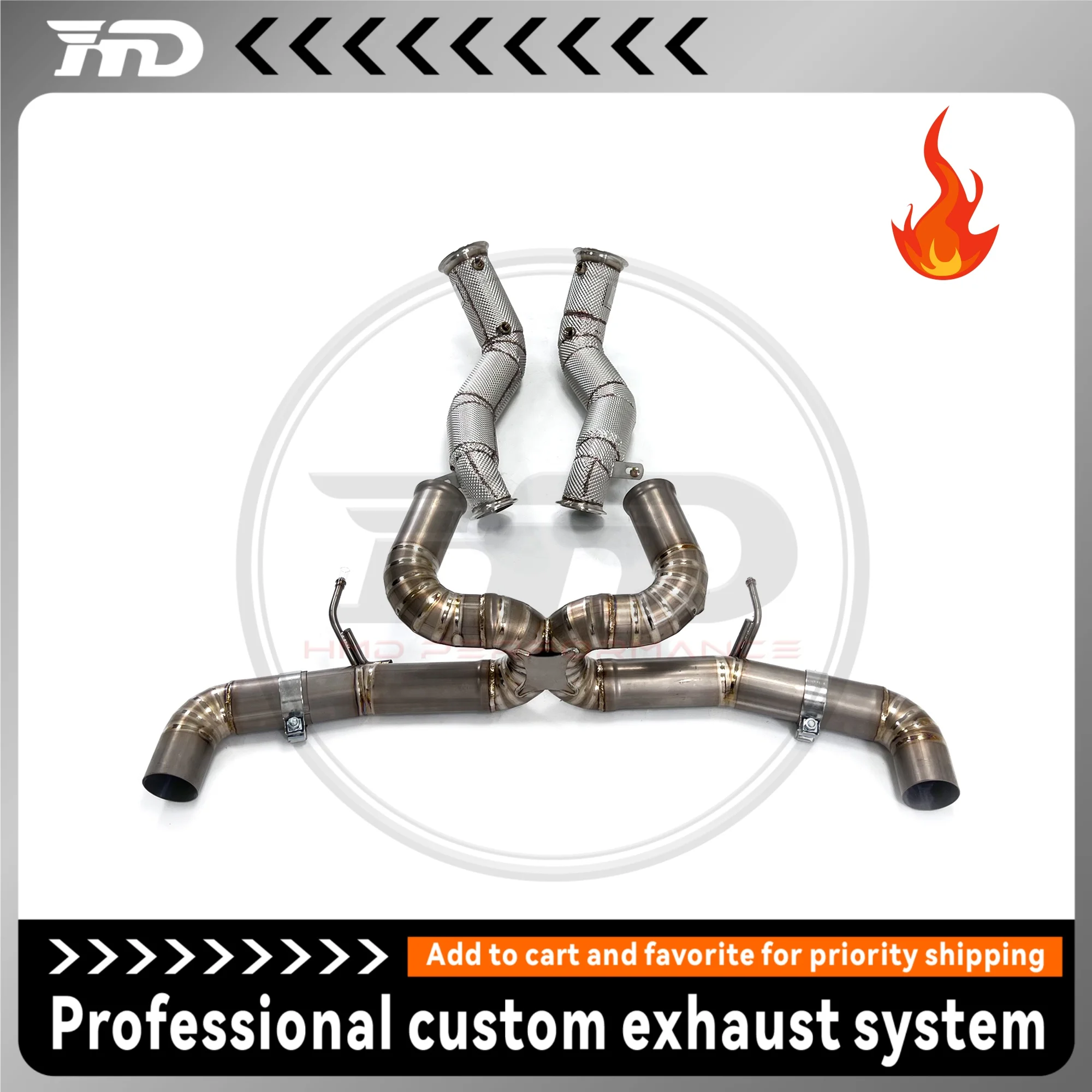 Performance Catback Downpipe for McLaren GT 4.0T HMD Titanium Exhaust System X Pipe Without Valve
Performance Catback Downpipe for McLaren GT 4.0T HMD Titanium Exhaust System X Pipe Without Valve