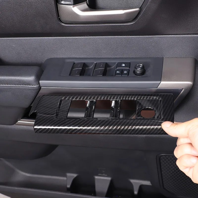 ABS Carbon Fiber/Matte black/Red Car Window Glass Lifting Button Frame trim Sticker For Toyota Tundra 2022 2023 Car Accessories
ABS Carbon Fiber/Matte black/Red Car Window Glass Lifting Button Frame trim Sticker For Toyota Tundra 2022 2023 Car Accessories
