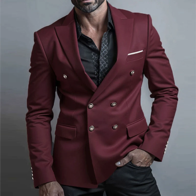 Modern Fit Men's Blazer Jacket - Lightweight Business Attire for Professional Style
Modern Fit Men's Blazer Jacket - Lightweight Business Attire for Professional Style