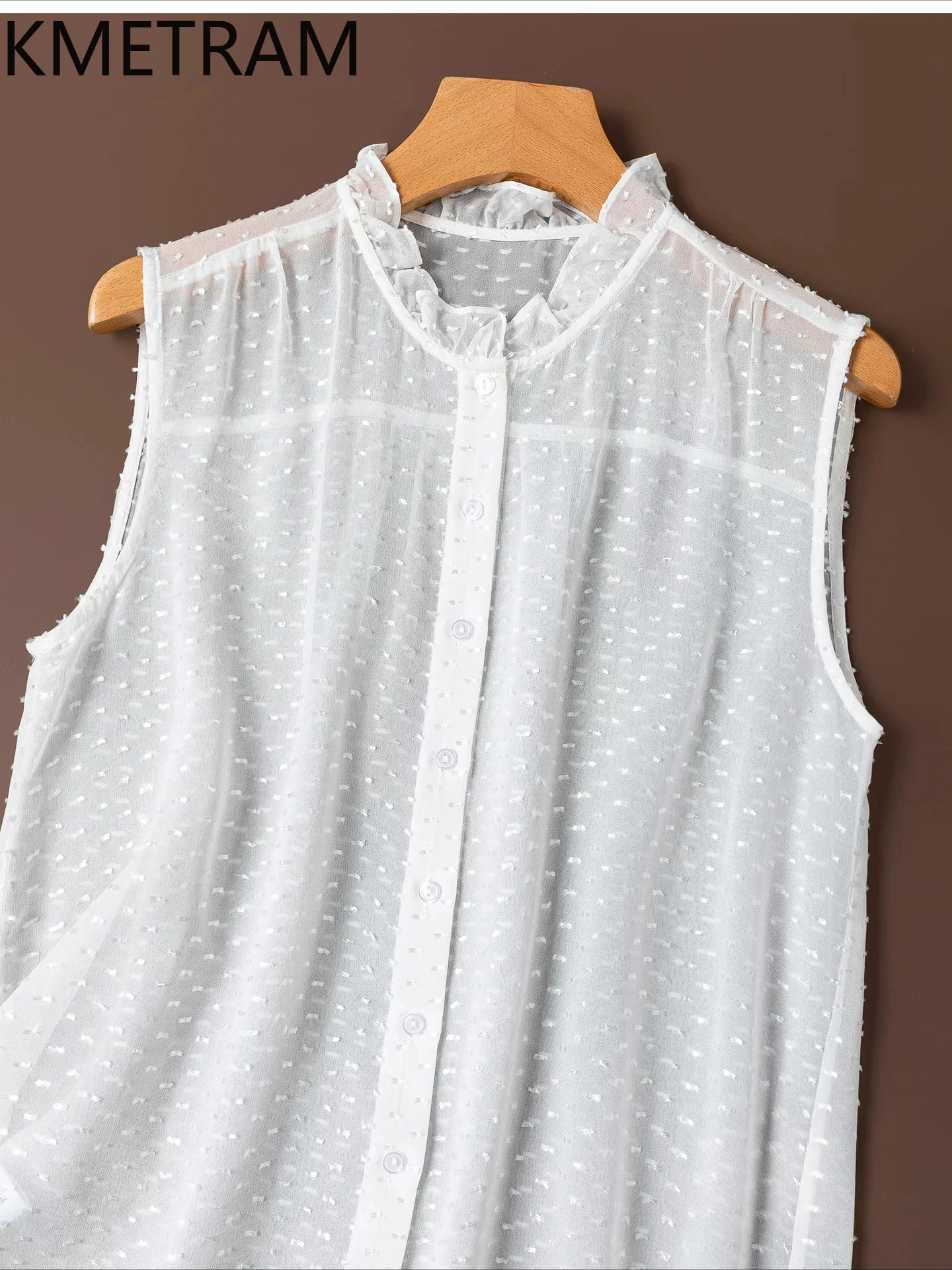 KMETRAM 100% Mulberry Silk Women's Tanks Ruffled Collar White Vest Lightweight Real Silk Summer Tops for Woman Clothing 2026 топ
KMETRAM 100% Mulberry Silk Women's Tanks Ruffled Collar White Vest Lightweight Real Silk Summer Tops for Woman Clothing 2026 топ