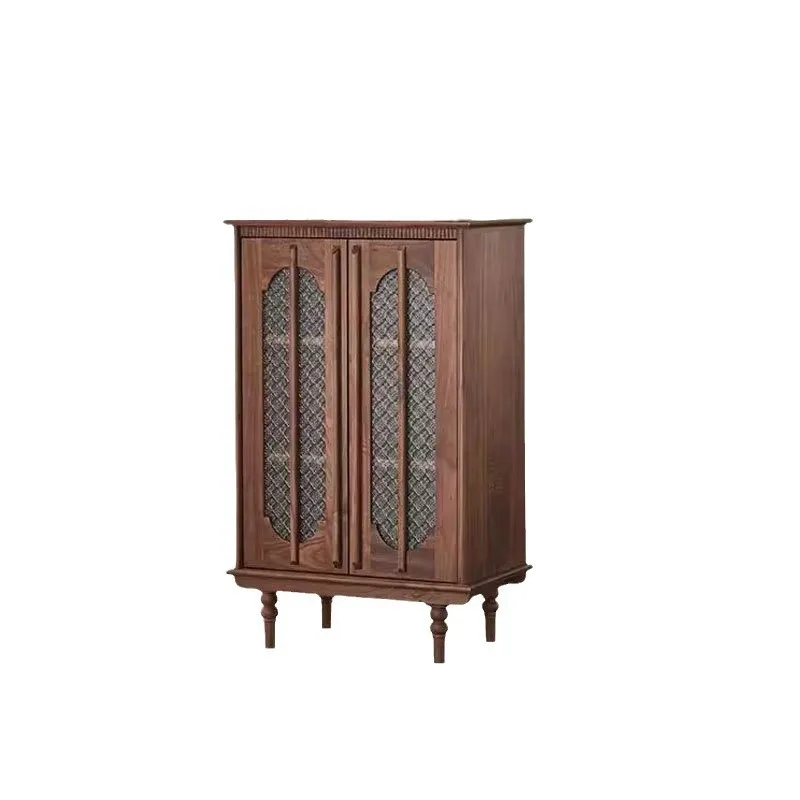 North American black walnut solid wood French retro display cabinet living room medieval vertical cabinet American wine cabinet
North American black walnut solid wood French retro display cabinet living room medieval vertical cabinet American wine cabinet