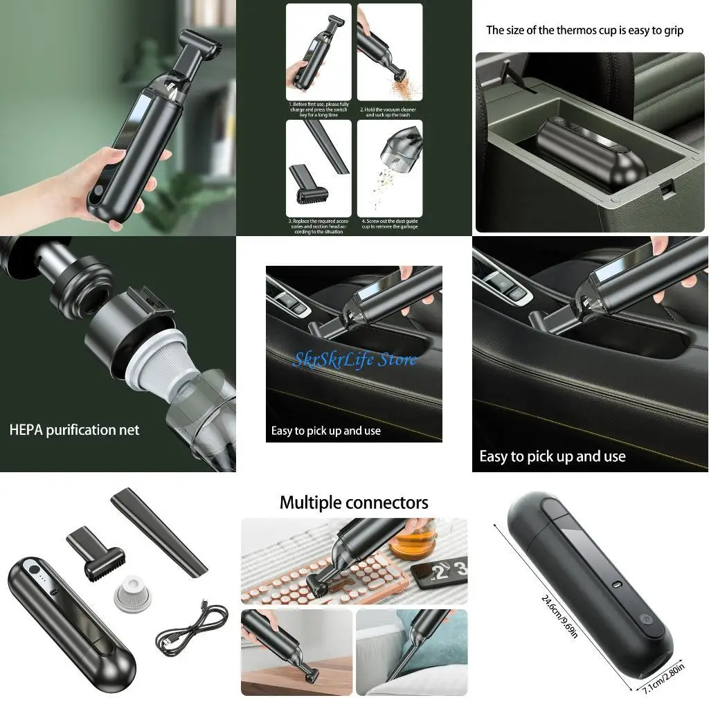 E65E High Efficiency Cordless Vacuum 45W Cleaner 6Kpa Suction Powerful Cleaning Tool
E65E High Efficiency Cordless Vacuum 45W Cleaner 6Kpa Suction Powerful Cleaning Tool