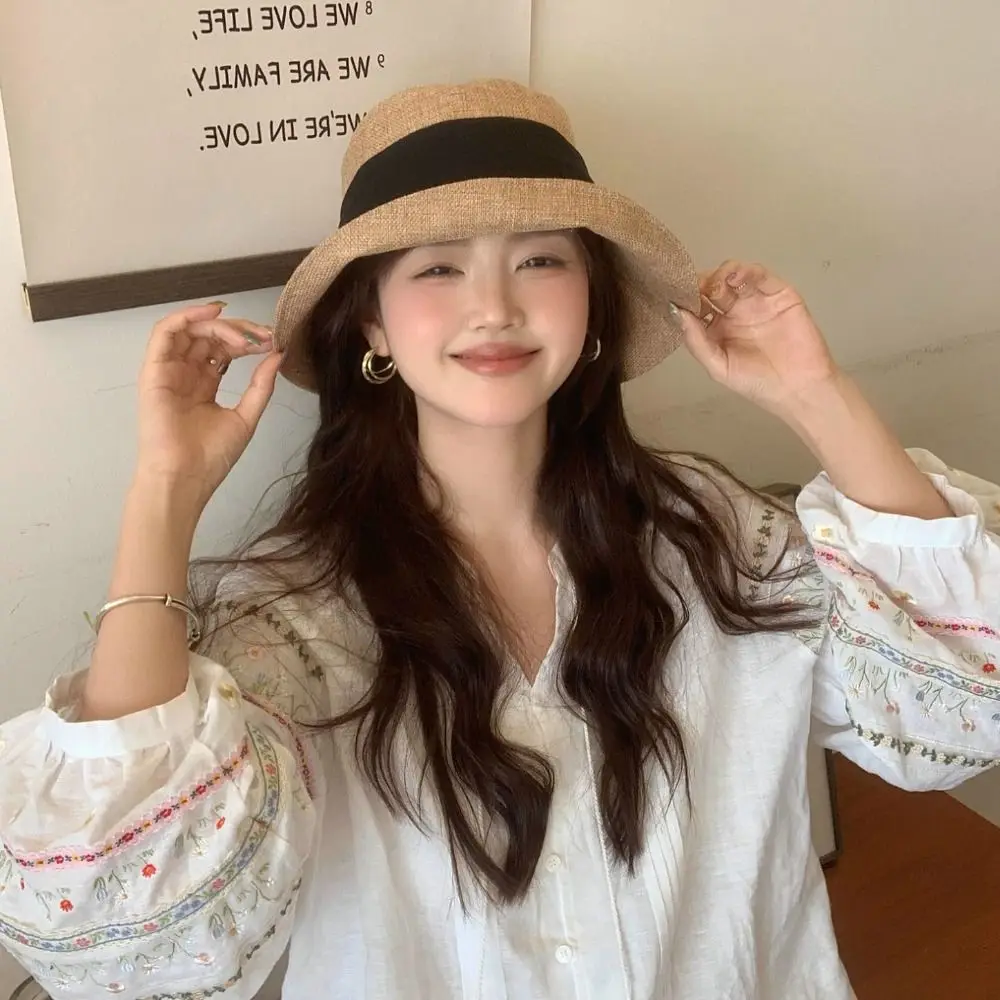 Casual Bowknot Bow Fisherman Hat Wide Brim Solid Color Summer Sun Hat Cotton Linen Sun Protection Sunshade Hat Summer
Casual Bowknot Bow Fisherman Hat Wide Brim Solid Color Summer Sun Hat Cotton Linen Sun Protection Sunshade Hat Summer