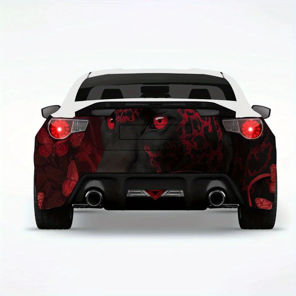 Black Panther with Red Butterflies Car Sticker,Vinyl Decal for Car Rear, Waterproof Self-Adhesive Vinyl Stickers for Vehicle Tai
Black Panther with Red Butterflies Car Sticker,Vinyl Decal for Car Rear, Waterproof Self-Adhesive Vinyl Stickers for Vehicle Tai