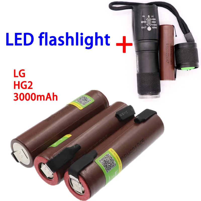 100%Original for LG Hg2 18650 3000 mAh electronic cigarette high discharge rechargeable battery, 30A high current + DIY nickel
100%Original for LG Hg2 18650 3000 mAh electronic cigarette high discharge rechargeable battery, 30A high current + DIY nickel