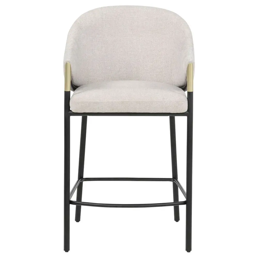 Home Furnishings Chadwick Farlow Set of 2 Counter Height Bar Stool Beige Fabric Upholstered Barstool Sturdy Metal Frame with Fo
Home Furnishings Chadwick Farlow Set of 2 Counter Height Bar Stool Beige Fabric Upholstered Barstool Sturdy Metal Frame with Fo