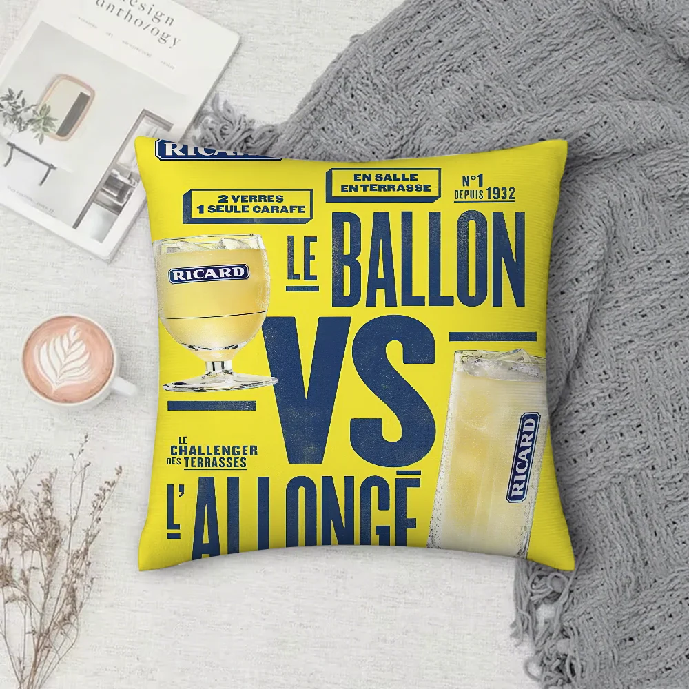 Ricard Beer Pillow Case Square Double-Sided Printing Short Plush Sofa Cushion Cover Bedroom Bedside Pillow
Ricard Beer Pillow Case Square Double-Sided Printing Short Plush Sofa Cushion Cover Bedroom Bedside Pillow