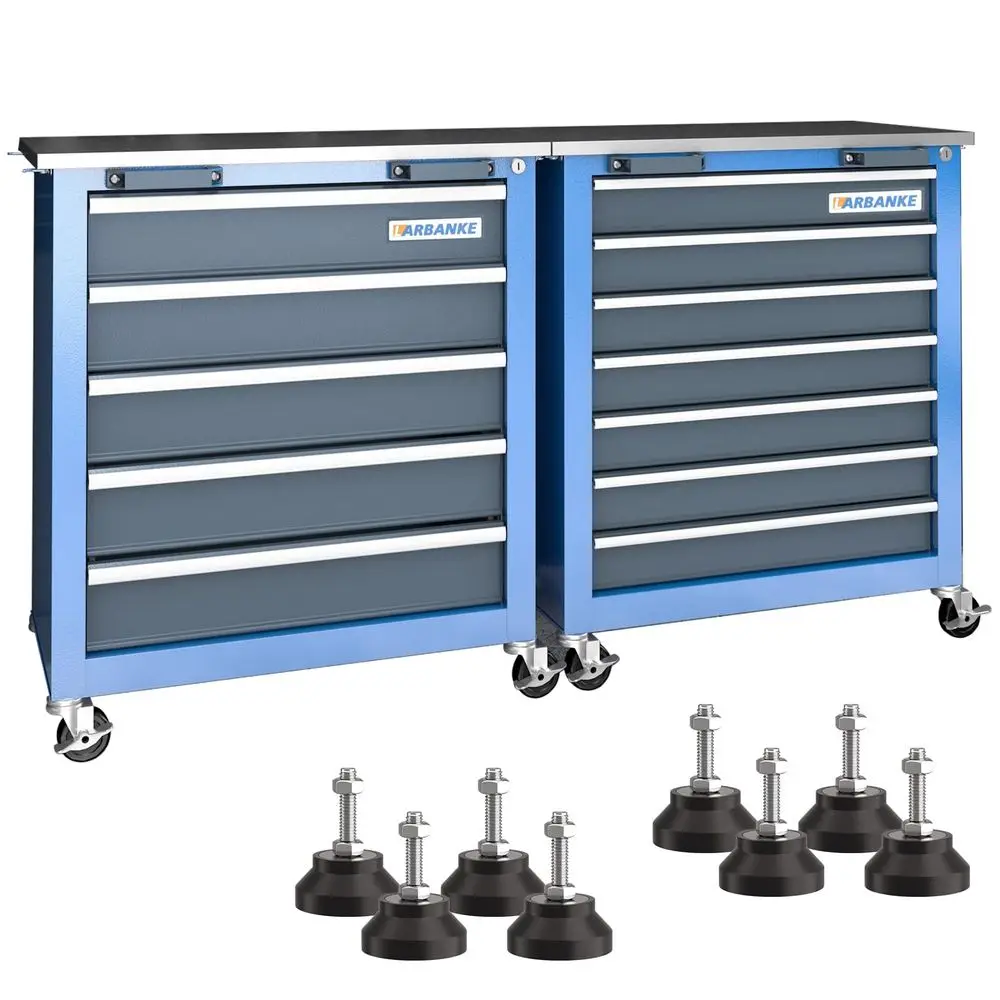Combination 12Drawer Tool Chest with Stainless Steel Countertop,7 Drawer 5 Drawer Tool Chest for Connected Use,Locking System T
Combination 12Drawer Tool Chest with Stainless Steel Countertop,7 Drawer 5 Drawer Tool Chest for Connected Use,Locking System T