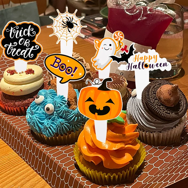 16Pcs Halloween Cake Topper Decorations Pumpkin Spider Ghost Bat Cake Flag Halloween Party Cupcake Dessert Baking Decor Supplies
16Pcs Halloween Cake Topper Decorations Pumpkin Spider Ghost Bat Cake Flag Halloween Party Cupcake Dessert Baking Decor Supplies