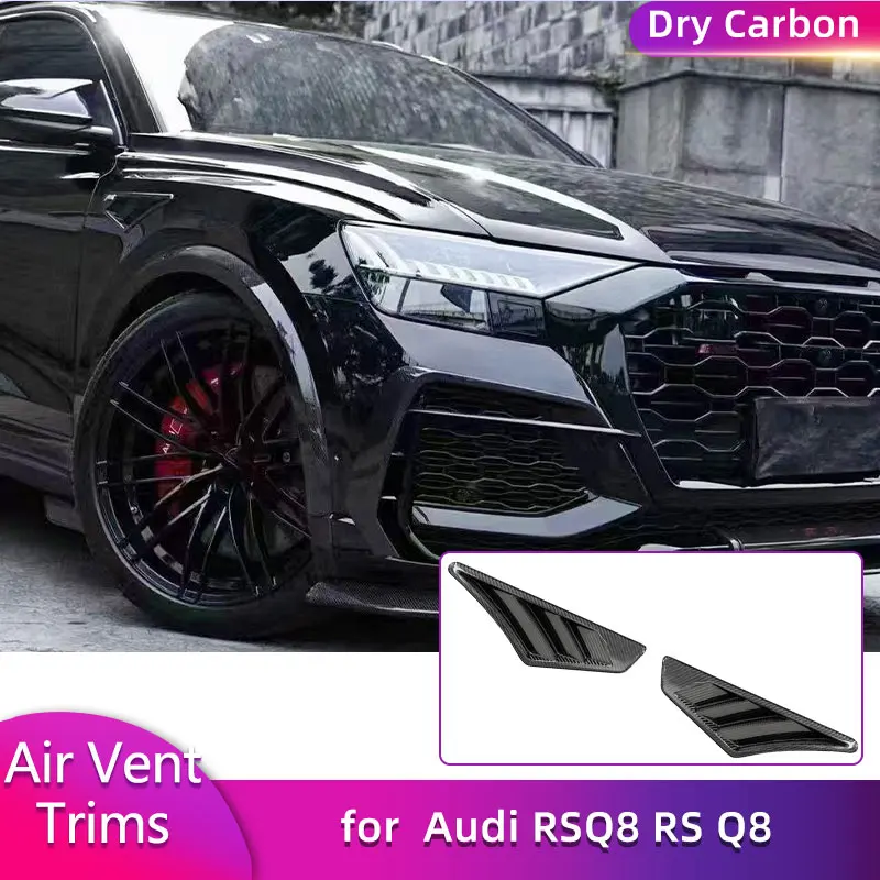 Prepreg Dry Carbon Side Fender Air Vent Cover Trims for Audi RSQ8 RS Q8 2020-2023 Car Racing Front Side Vents Fins Body Kits
Prepreg Dry Carbon Side Fender Air Vent Cover Trims for Audi RSQ8 RS Q8 2020-2023 Car Racing Front Side Vents Fins Body Kits