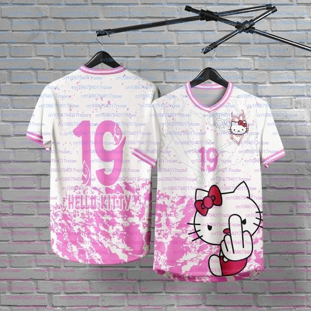 Sanrio Hello Kitty 3DPrint Sport Quick Dry Breathable MenTshirt Harajuku Baby Football Jersey Parentchild Boy Girl Short Sleeve
Sanrio Hello Kitty 3DPrint Sport Quick Dry Breathable MenTshirt Harajuku Baby Football Jersey Parentchild Boy Girl Short Sleeve
