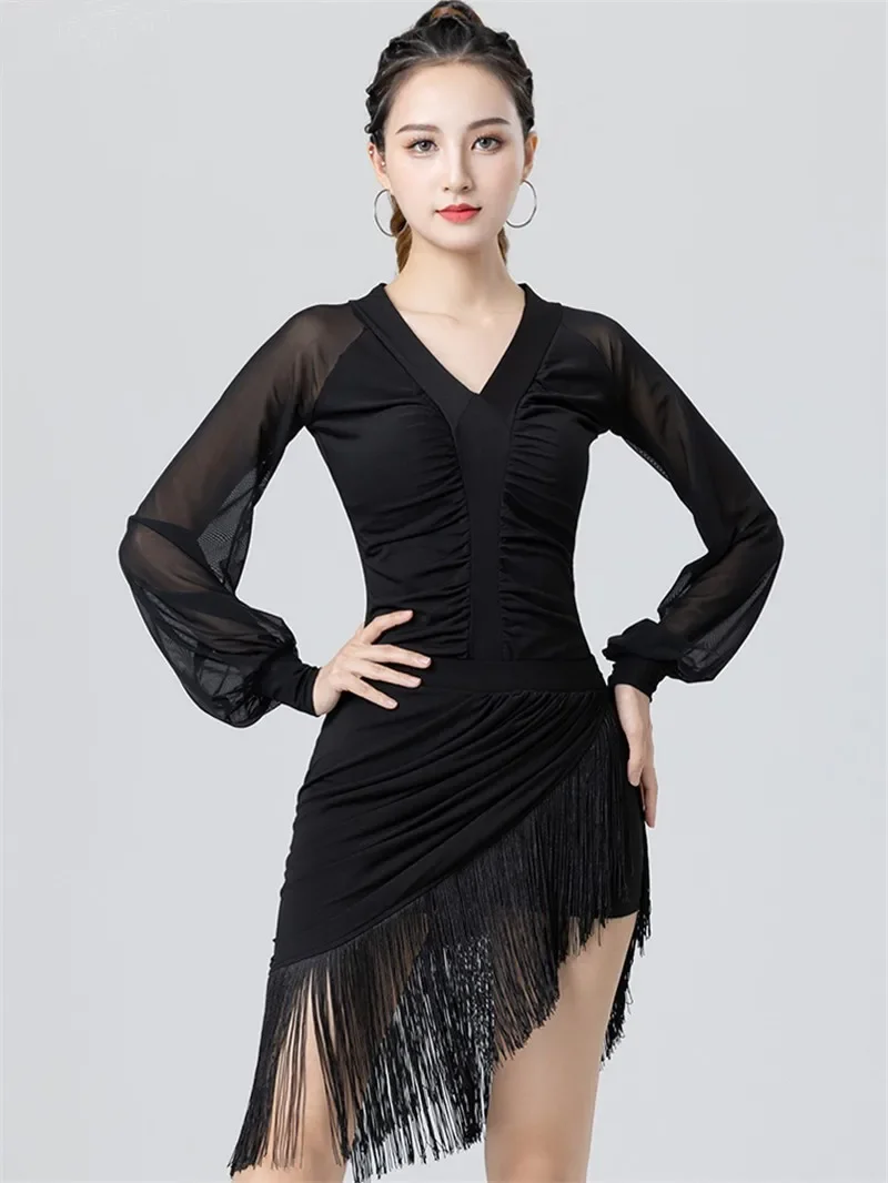 2025 Latin Dance Dress For Women Fringe Competition Dress Black Irregular Jumpsuit Party Show Samba Salsa Dance Costumes S-3XL
2025 Latin Dance Dress For Women Fringe Competition Dress Black Irregular Jumpsuit Party Show Samba Salsa Dance Costumes S-3XL