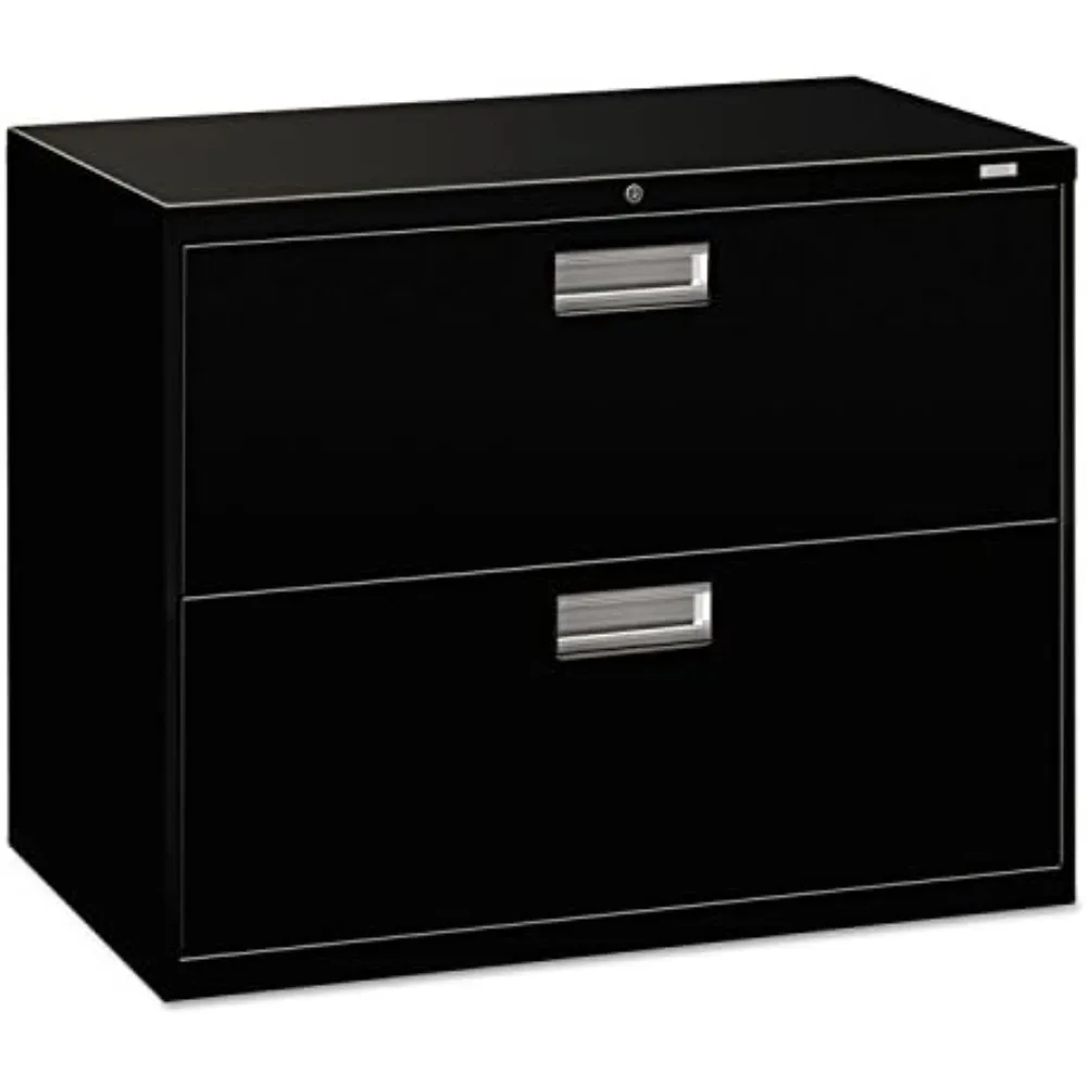 Black 600 Series Two-Drawer Lateral File Cabinet, 36" Wide x 18" Deep x 28" High 
Black 600 Series Two-Drawer Lateral File Cabinet, 36" Wide x 18" Deep x 28" High