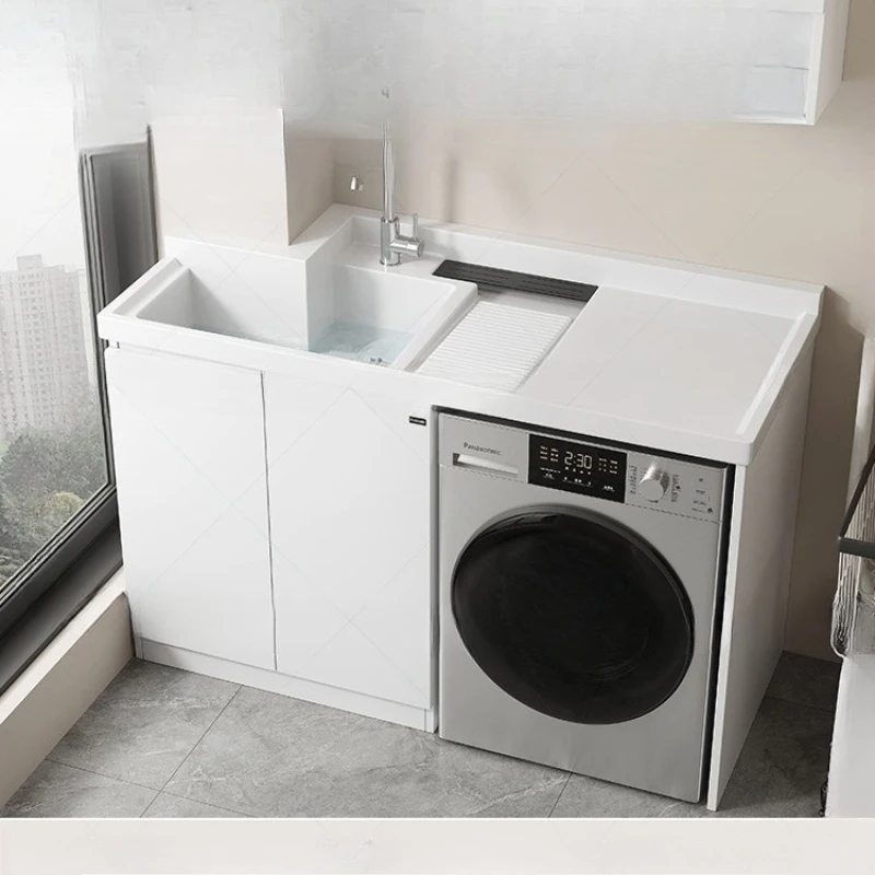 Corner-cut special-shaped quartz stone laundry basin Sink with rubbing board Balcony cabinet Wash Integrated basin
Corner-cut special-shaped quartz stone laundry basin Sink with rubbing board Balcony cabinet Wash Integrated basin
