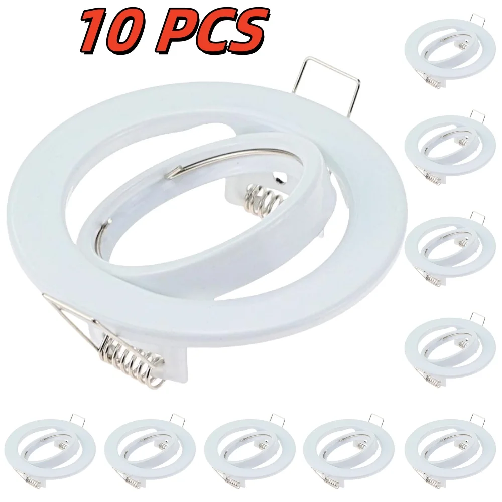 1/10PCS LED Spotlights Frame Adjustable Downlight Led Holders Cutout 70mm for MR16 GU10 Bulb Holder Recessed LED Spot Light
1/10PCS LED Spotlights Frame Adjustable Downlight Led Holders Cutout 70mm for MR16 GU10 Bulb Holder Recessed LED Spot Light