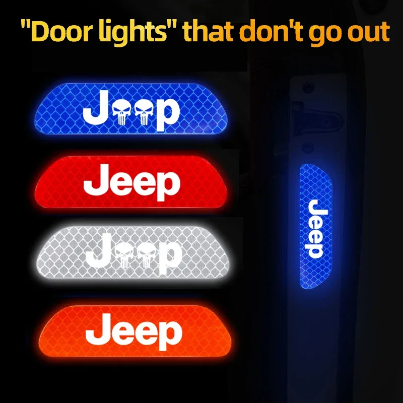 Jeep Grand Cherokee, Wrangler, and Compass: Specialized Nighttime Reflective Safety Stickers
Jeep Grand Cherokee, Wrangler, and Compass: Specialized Nighttime Reflective Safety Stickers