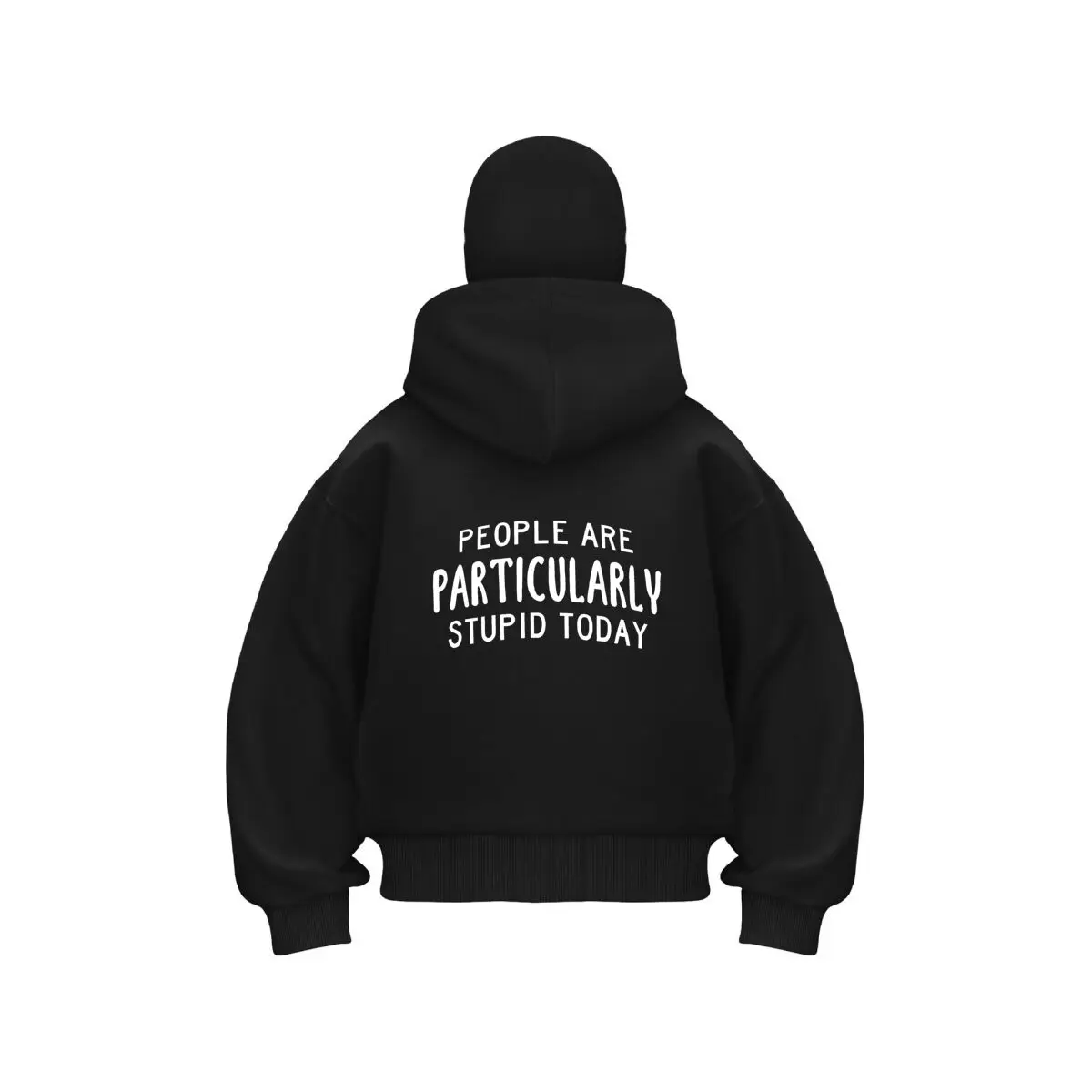 People Are Particularly Stupid Today humor art new item double hooded sweatshirt men's hooded
People Are Particularly Stupid Today humor art new item double hooded sweatshirt men's hooded