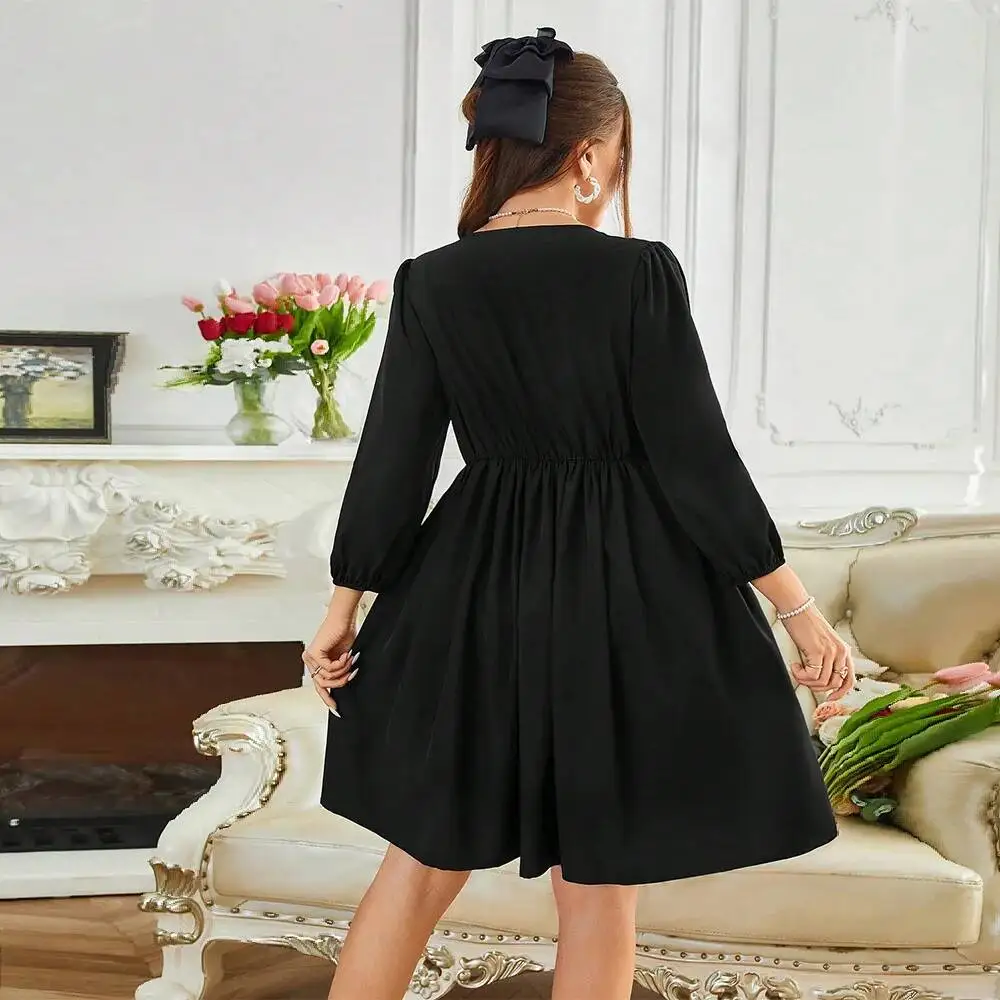 Mature Women's Large Size Dress with Intellectual Style, Autumn and Winter Temperament, Elegant Mid Length Skirt with Chest Y2k
Mature Women's Large Size Dress with Intellectual Style, Autumn and Winter Temperament, Elegant Mid Length Skirt with Chest Y2k