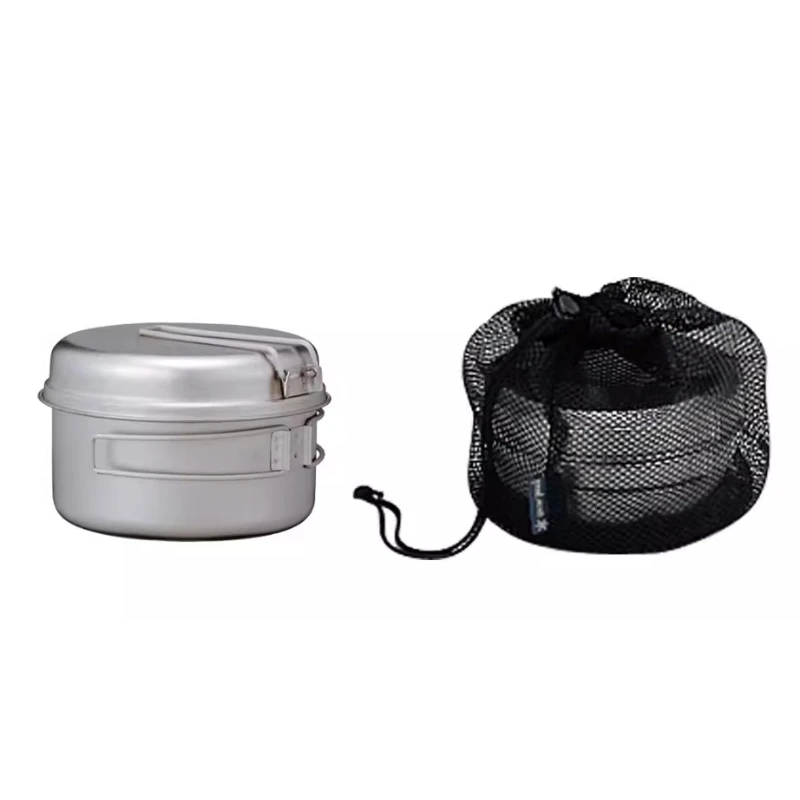 Outdoor Camping Titanium/aluminum Pot Set 2~ 3 People Use Healthy Material
Outdoor Camping Titanium/aluminum Pot Set 2~ 3 People Use Healthy Material