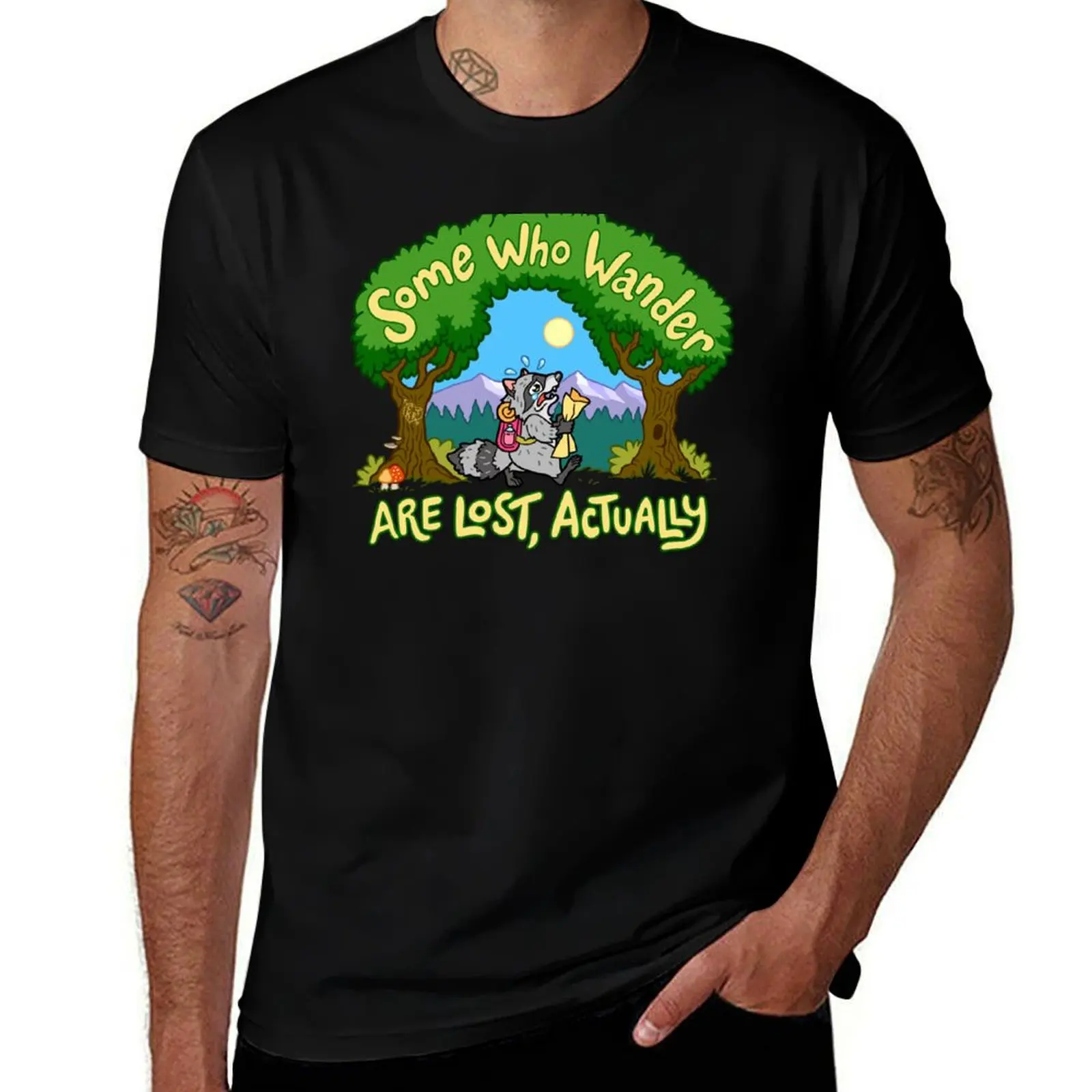 Some Who Wander Are Lost, Actually ~ Raccoon T-Shirt oversized t shirt plus sizes fruit of the loom mens t shirts
Some Who Wander Are Lost, Actually ~ Raccoon T-Shirt oversized t shirt plus sizes fruit of the loom mens t shirts