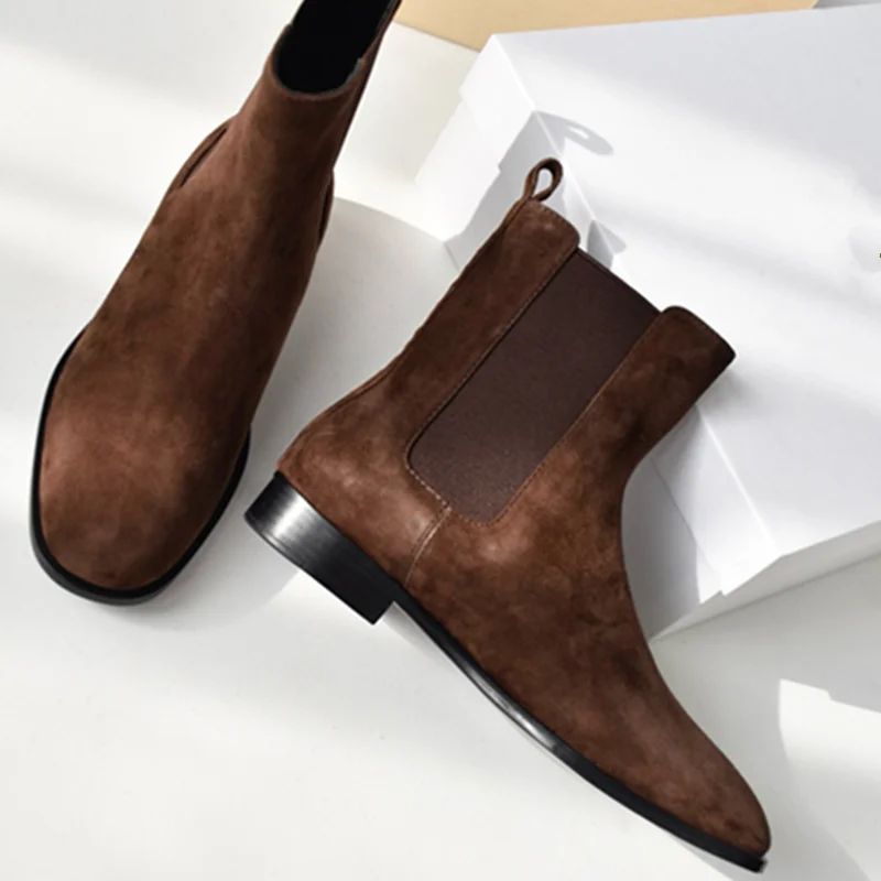 Jenny&Dave Slip On Boots,Women's Boots,Woman Shoes Vintage British Minimalist Fashion Genuine Leather Chelsea Boots Shoes
Jenny&Dave Slip On Boots,Women's Boots,Woman Shoes Vintage British Minimalist Fashion Genuine Leather Chelsea Boots Shoes