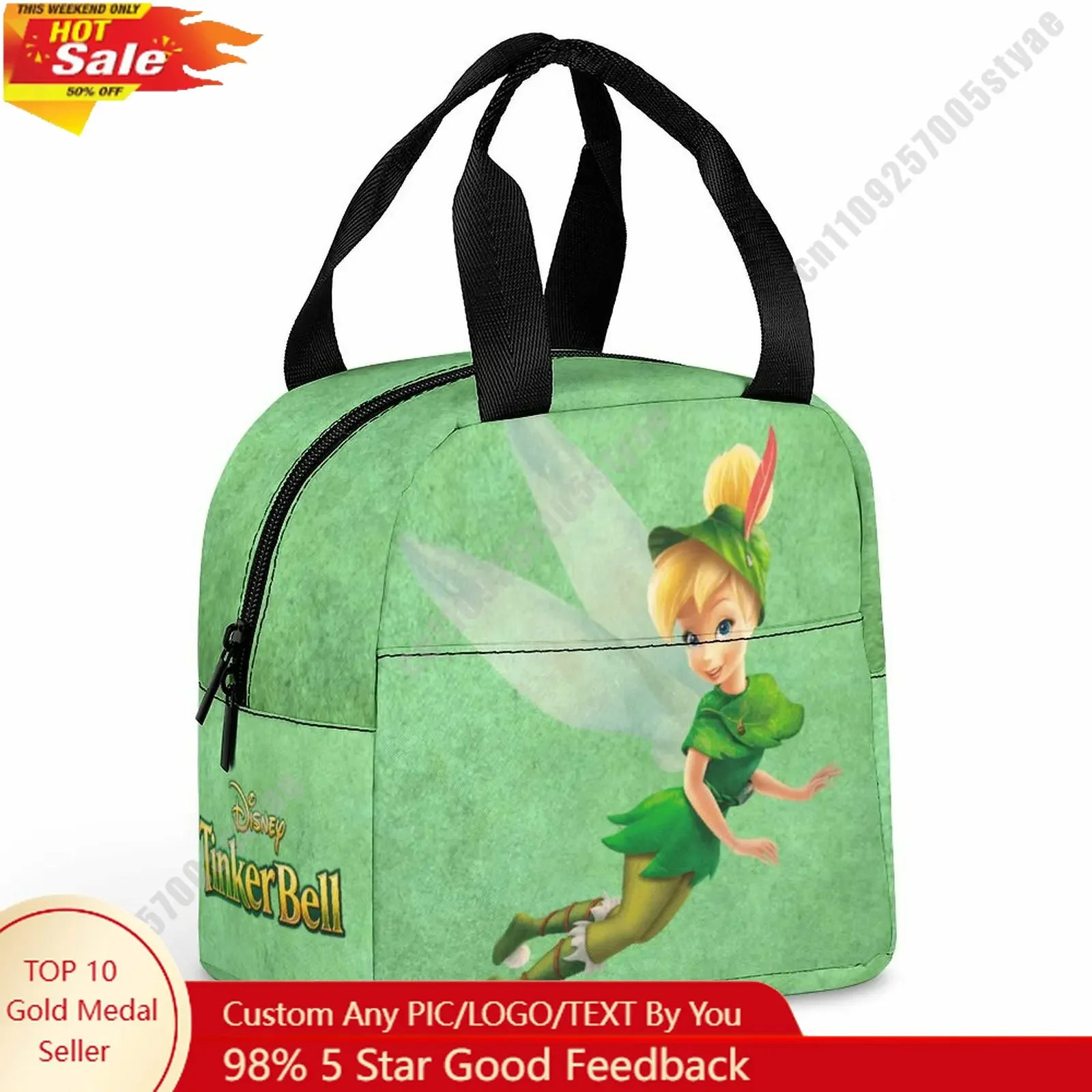 Tinker Bell Lunch Bag Disney Animal Patterns Bento Bag DIY Custom Text Photo Logo Portable Aluminum Foil Food Bag
Tinker Bell Lunch Bag Disney Animal Patterns Bento Bag DIY Custom Text Photo Logo Portable Aluminum Foil Food Bag