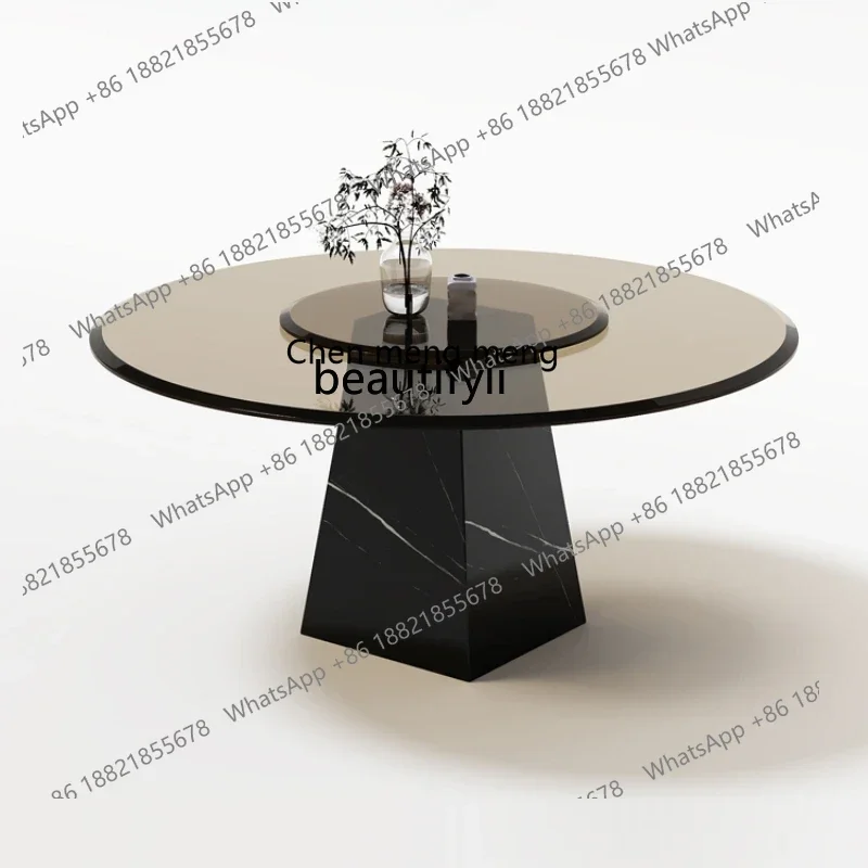 182Q Italian Minimalist Tempered Glass Dining Table High-End Luxury Stone Natural Marble round round Table Modern Household
182Q Italian Minimalist Tempered Glass Dining Table High-End Luxury Stone Natural Marble round round Table Modern Household