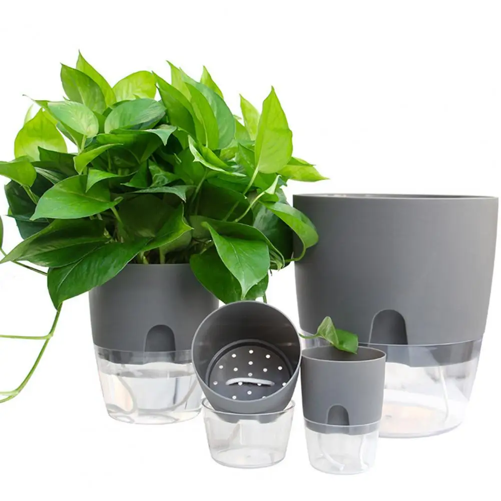Plant Pot High-tenacity Plastic Decorative Self-watering Plant Pot Flower Container Lazy Self-watering Home Automatic Planter
Plant Pot High-tenacity Plastic Decorative Self-watering Plant Pot Flower Container Lazy Self-watering Home Automatic Planter