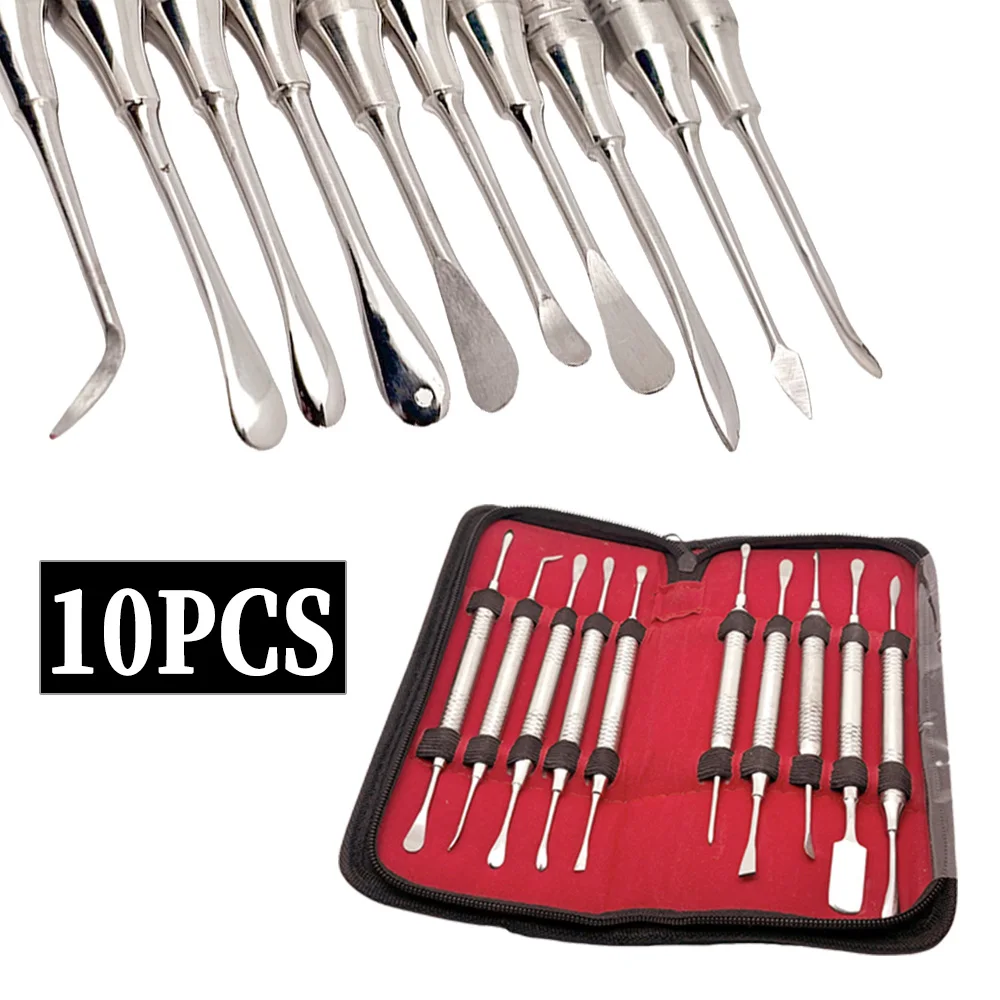 10pcs Double-Ended Dental Implant Periosteal Elevator Set - Surgical Retraction Separation Tools | Premium Dental Supplies
10pcs Double-Ended Dental Implant Periosteal Elevator Set - Surgical Retraction Separation Tools | Premium Dental Supplies
