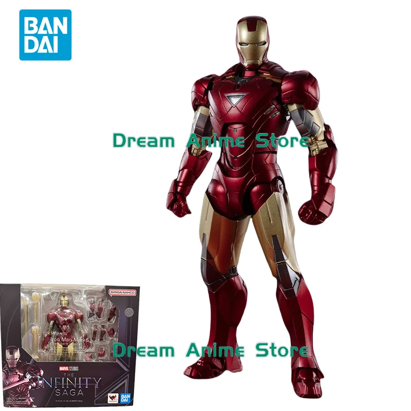 Bandai оригинальная аниме-модель SHF Железный человек Mark6 INFINITY SAGA, экшн-фигурки, игрушки, коллекционные украшения, подарки для детей
Bandai оригинальная аниме-модель SHF Железный человек Mark6 INFINITY SAGA, экшн-фигурки, игрушки, коллекционные украшения, подарки для детей