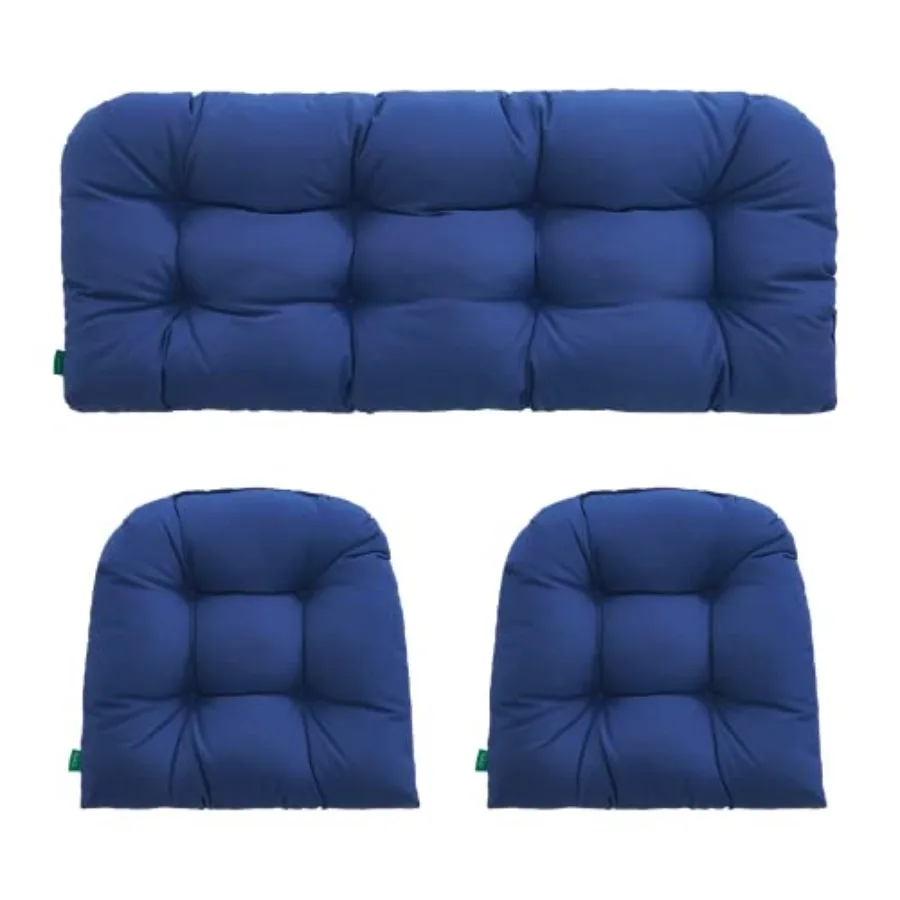 Outdoor/Indoor All Weather Tufted Wicker Chair Cushions of 3 Pieces, 1 Loveseat and 2 U-Shape Waterproof Cushions for Patio Fur
Outdoor/Indoor All Weather Tufted Wicker Chair Cushions of 3 Pieces, 1 Loveseat and 2 U-Shape Waterproof Cushions for Patio Fur
