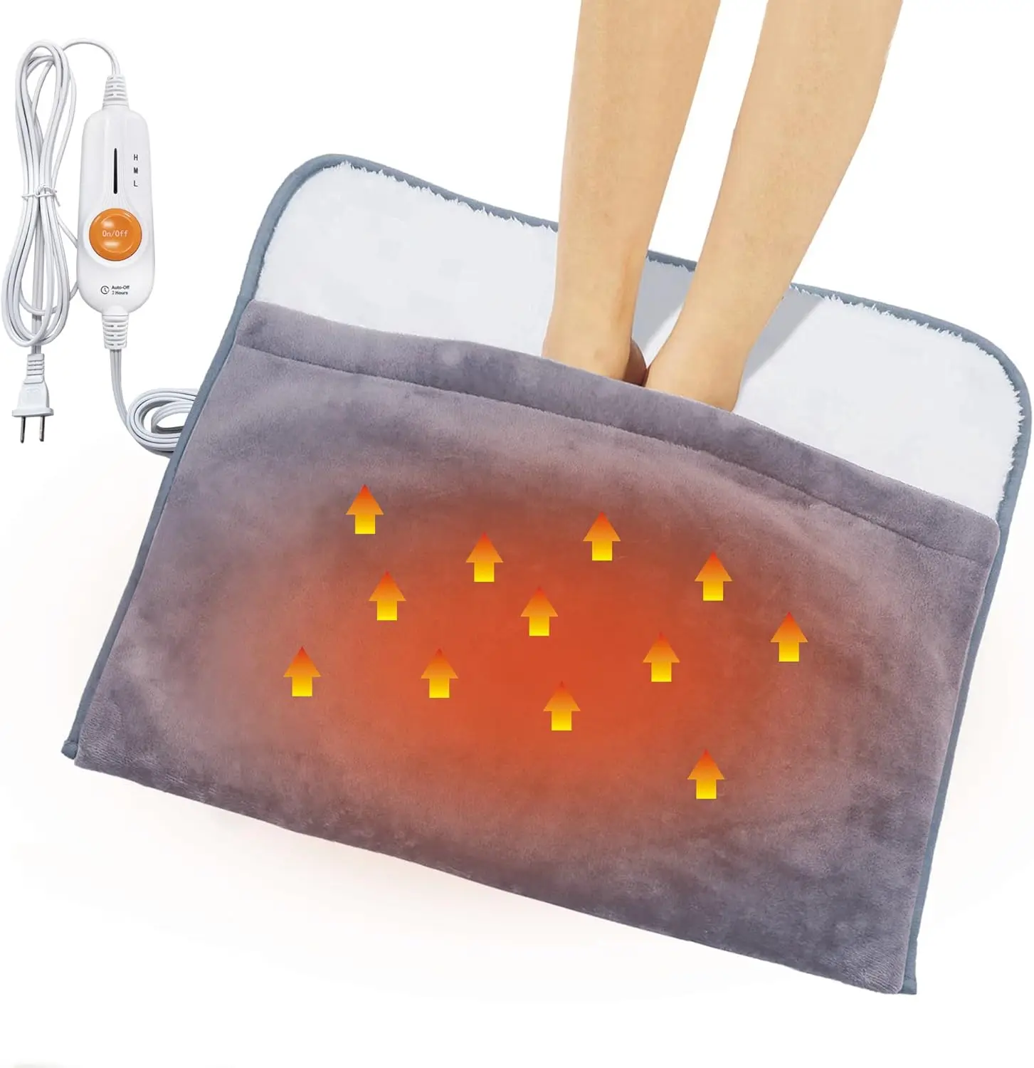 Electric Heated Foot Warmer, 22x20 Inch Soft Flannel Pad with 3 Heat Settings & Auto Shut-Off, Perfect Gift for Cold Days
Electric Heated Foot Warmer, 22x20 Inch Soft Flannel Pad with 3 Heat Settings & Auto Shut-Off, Perfect Gift for Cold Days