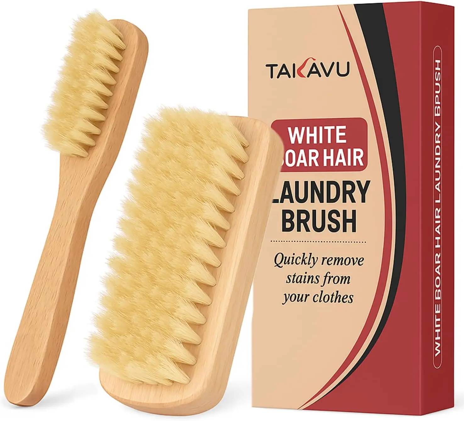 Boar Bristle Laundry Stain Brush Set for Delicate Fabrics, Stiff Scrub Brush for Collars Cuffs and Leather
Boar Bristle Laundry Stain Brush Set for Delicate Fabrics, Stiff Scrub Brush for Collars Cuffs and Leather