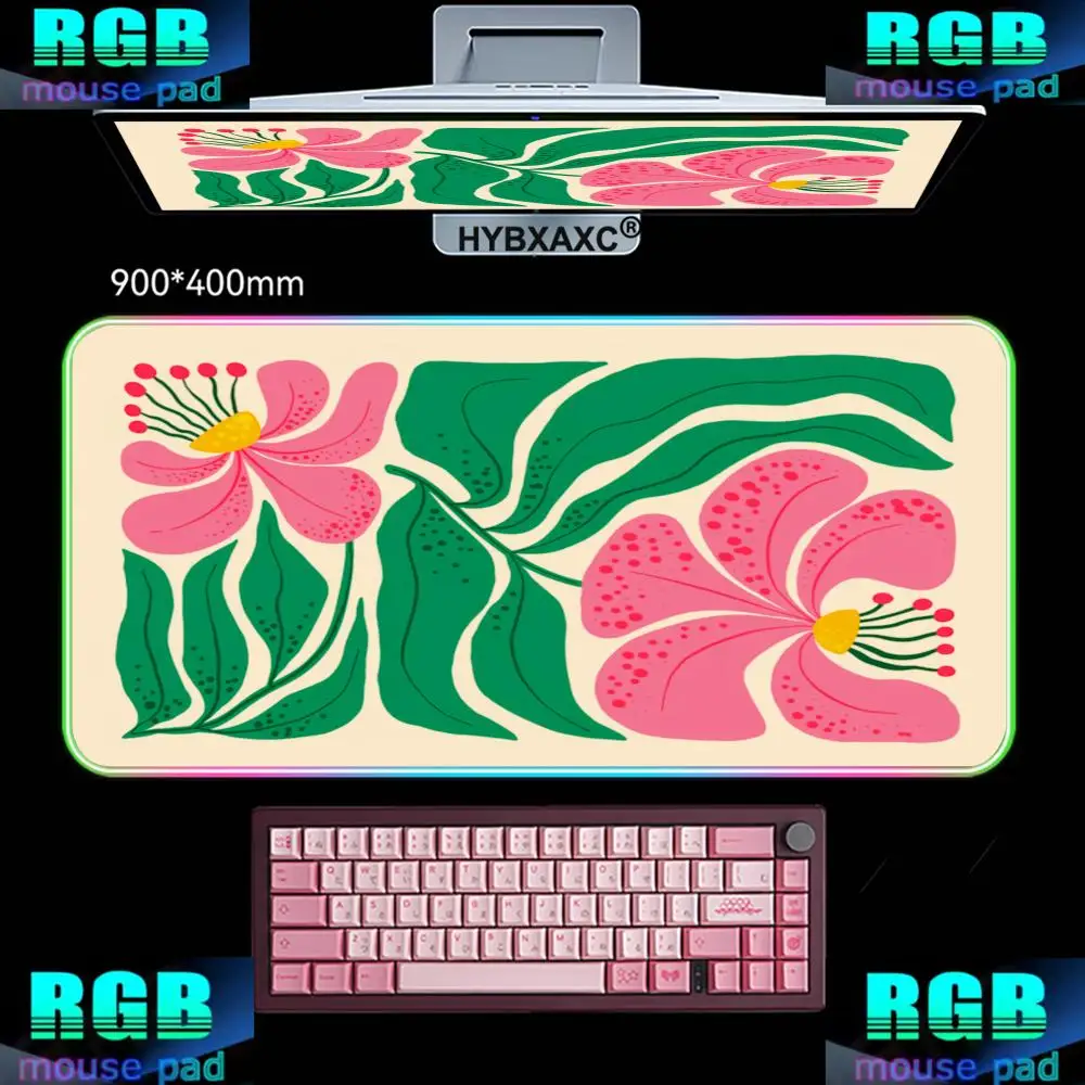 400X900 HYBXAXC Mouse Pad RGB Gaming Mouse Pad Desk Mat HD Gamer Large LED Light XXL Pink Abstract flower office RGB Mouse Pad
400X900 HYBXAXC Mouse Pad RGB Gaming Mouse Pad Desk Mat HD Gamer Large LED Light XXL Pink Abstract flower office RGB Mouse Pad