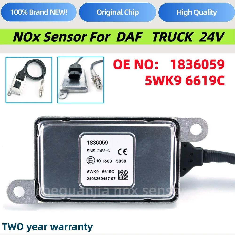 5WK96619D 5WK96619C 2011648 1793378 1836059 Original New Nitrogen Oxygen Sensor NOX Sensor 24V for DAF
5WK96619D 5WK96619C 2011648 1793378 1836059 Original New Nitrogen Oxygen Sensor NOX Sensor 24V for DAF