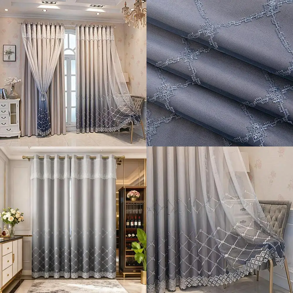 Двухслойные шторы с градиентной алмазной вышивкой, 54x90 дюймов, серые, для гостиной и спальни
Двухслойные шторы с градиентной алмазной вышивкой, 54x90 дюймов, серые, для гостиной и спальни