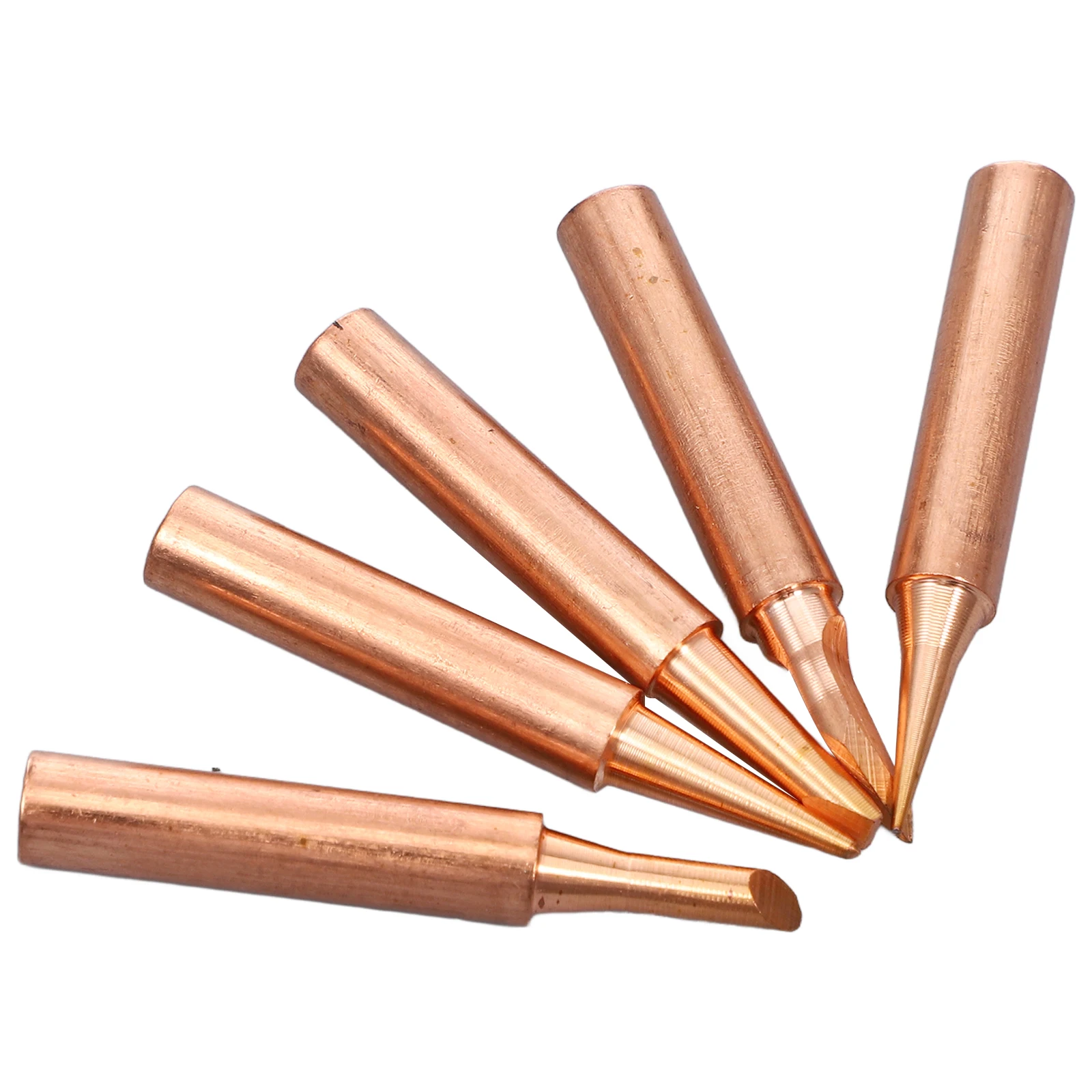 5pcs Pure Copper Soldering Iron Replacement Tips for Station Multi Functional Durable Welding Tool Accessories
5pcs Pure Copper Soldering Iron Replacement Tips for Station Multi Functional Durable Welding Tool Accessories