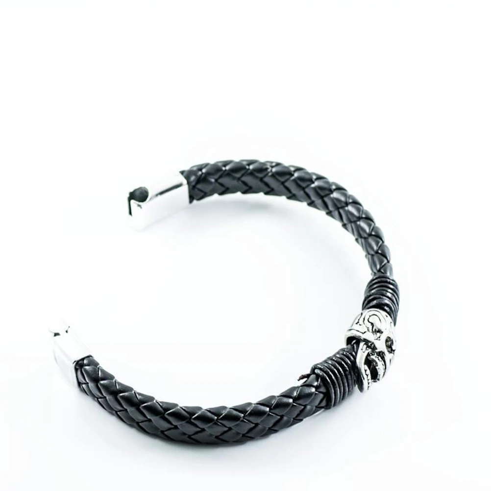 Stainless Steel Skull Bracelet Magnetic Clasp for Men Boys Fashion Black Knitted Bangle Adult Wear Comfortable Occasions Unique
Stainless Steel Skull Bracelet Magnetic Clasp for Men Boys Fashion Black Knitted Bangle Adult Wear Comfortable Occasions Unique