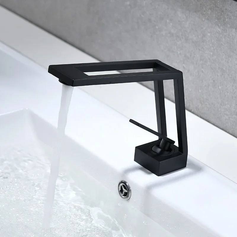 Bathroom Faucet Solid Brass Bathroom Basin Cold & Hot Water Mixer Sink Tap Single Handle Deck Mounted Black Tap Top Sale
Bathroom Faucet Solid Brass Bathroom Basin Cold & Hot Water Mixer Sink Tap Single Handle Deck Mounted Black Tap Top Sale