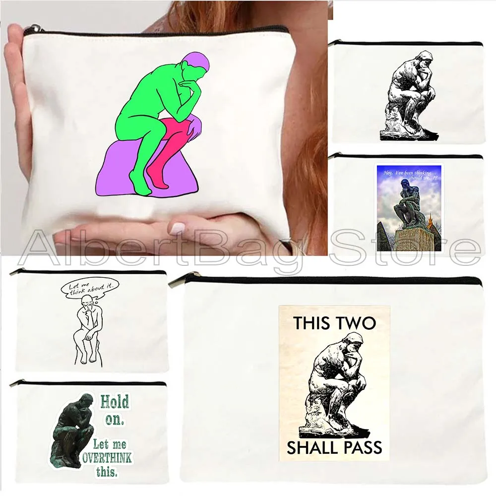 Auguste Rodin The Thinker Art Painting Fan Lover Cute Gifts Canvas Cosmetic Bag Makeup Toilet Bag Card Pencil Case Zipper Pouch
Auguste Rodin The Thinker Art Painting Fan Lover Cute Gifts Canvas Cosmetic Bag Makeup Toilet Bag Card Pencil Case Zipper Pouch