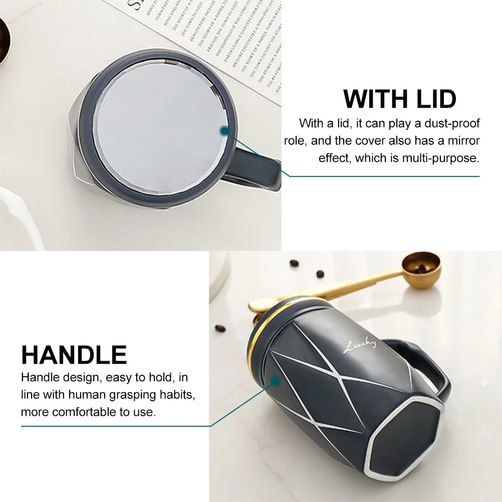Ceramic Tea Cup with Lid Hand-Painted Diamond Shape Coffee Mug Office Household Drinking Beverage Cup Ceramic Tea Mug
Ceramic Tea Cup with Lid Hand-Painted Diamond Shape Coffee Mug Office Household Drinking Beverage Cup Ceramic Tea Mug