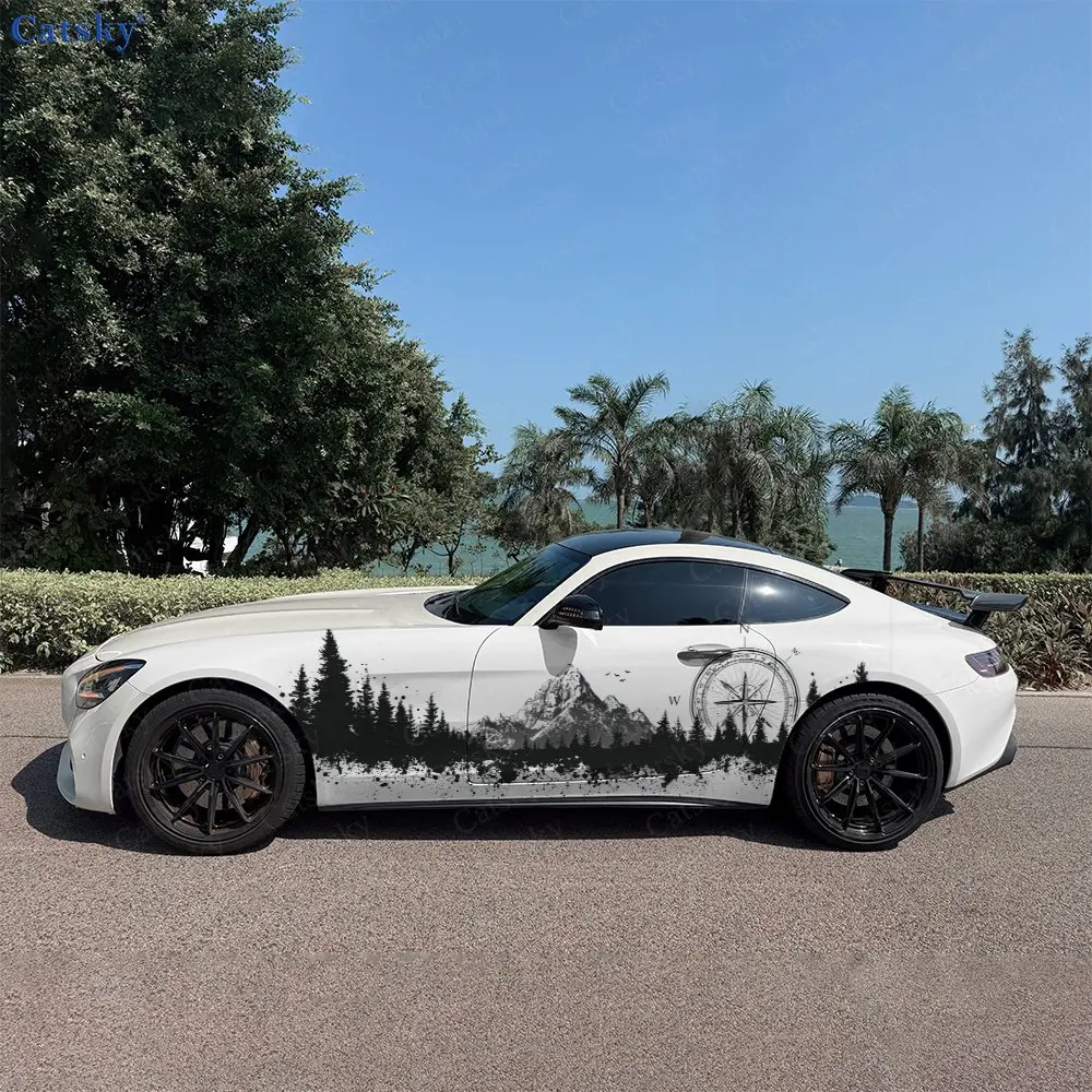 2pcs Mountains, Compass And Ink Splash, Durable, Fade-resistant, Enhance Vehicle Aesthetics With Artistic Design Car Vinyl Wraps
2pcs Mountains, Compass And Ink Splash, Durable, Fade-resistant, Enhance Vehicle Aesthetics With Artistic Design Car Vinyl Wraps
